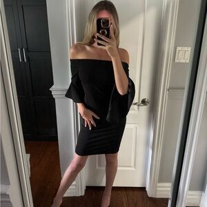 Black bell sleeve dress (2/$175)